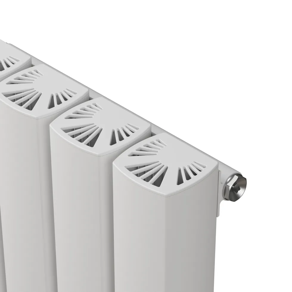 Carisa Vesta Oval Single Panel Vertical Aluminium Radiator
