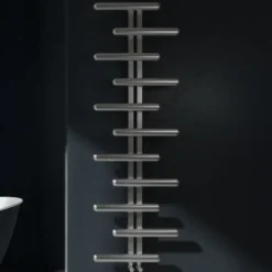Carisa Vivi Offset Stainless Steel Designer Heated Towel Rail