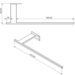 Carisa X Type Radiator Towel Holder
