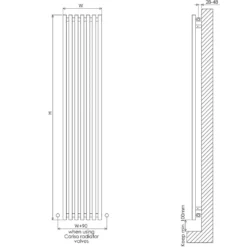 Carisa Zara Vertical Designer Radiator