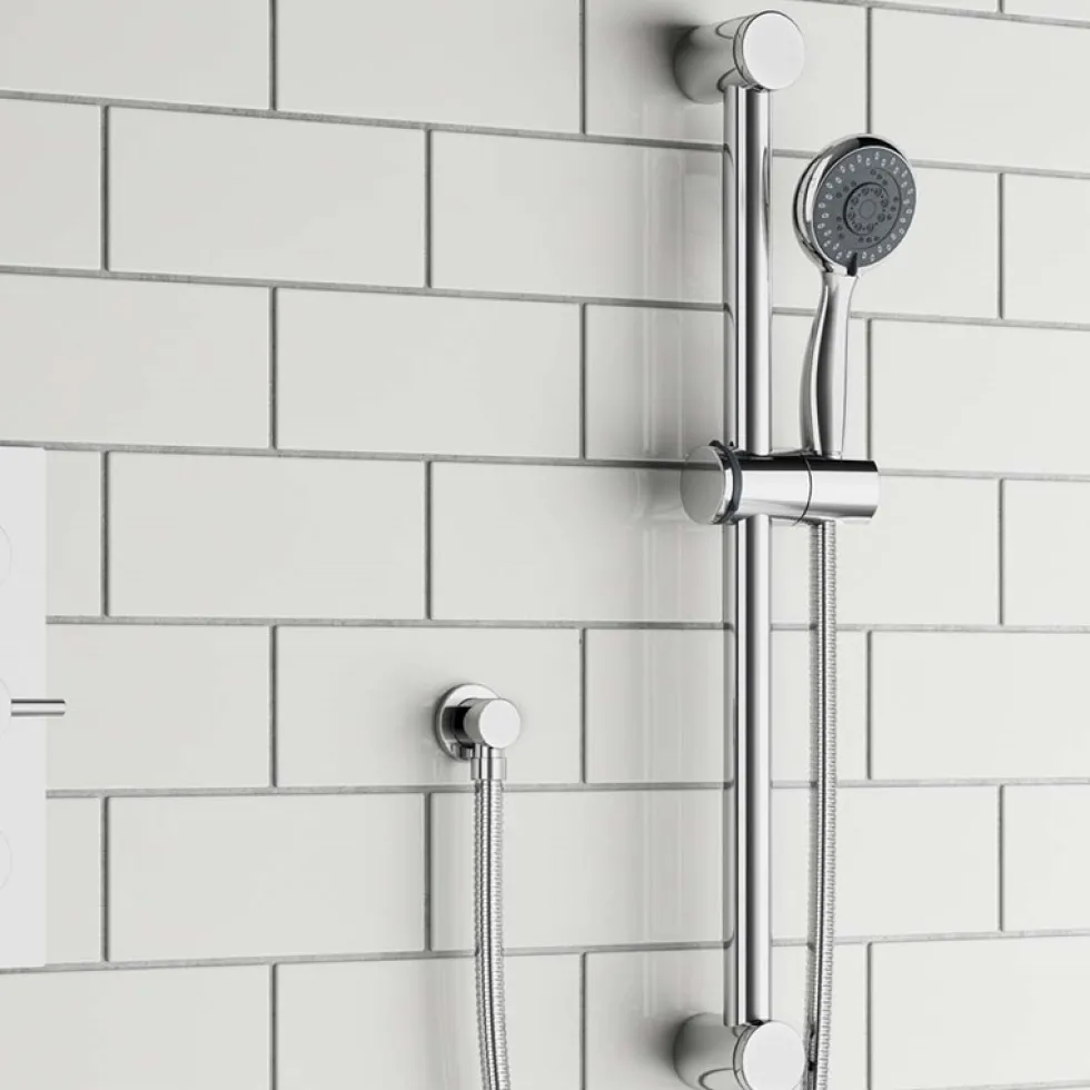 Clara Thermostatic Bath Shower Mixer & Slide Rail Kit
