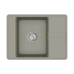 Clearwater Arina 1 Bowl Granite Composite Kitchen Sink with Reversible Drainer - 670 x 500mm