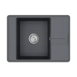 Clearwater Arina 1 Bowl Granite Composite Kitchen Sink with Reversible Drainer - 670 x 500mm