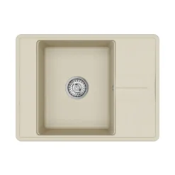 Clearwater Arina 1 Bowl Granite Composite Kitchen Sink with Reversible Drainer - 670 x 500mm