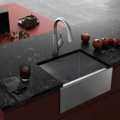 Clearwater Belfast Brushed Stainless Steel Kitchen Sink & Waste - 600 x 465mm