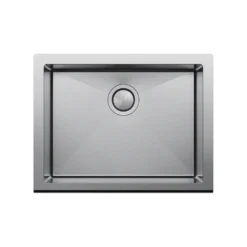 Clearwater Belfast Brushed Stainless Steel Kitchen Sink & Waste - 600 x 465mm