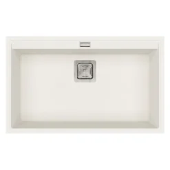 Clearwater Capri 1 Bowl Granite Composite Inset/Undermount Kitchen Sink - 740 x 455mm