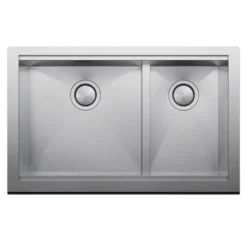 Clearwater Infinity Smart Butler 1.5 Bowl Brushed Stainless Steel Kitchen Sink & Waste - 800 x 510mm