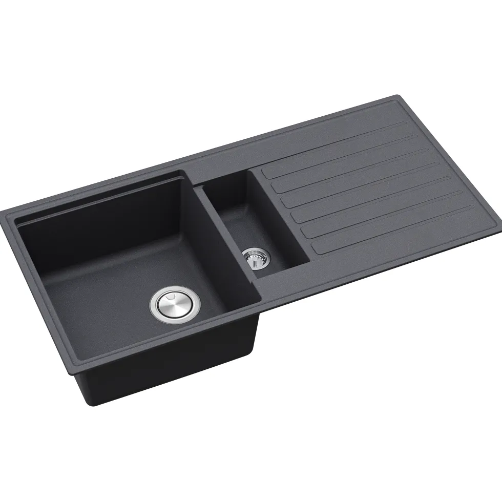 Clearwater Kameo Smart 1.5 Bowl Granite Composite Kitchen Sink - 1000 x 500mm