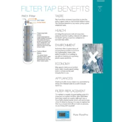 Clearwater Krypton Triple Lever Mono Kitchen Mixer and Cold Filtered Water Tap
