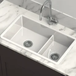 Clearwater Metro Ceramic Inset/Undermount Kitchen Sink - 796 x 462mm