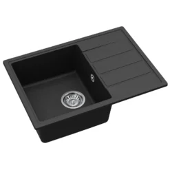 Clearwater Mio 1 Bowl Granite Composite Kitchen Sink - 620 x 440mm