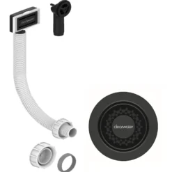 Clearwater 90mm Kitchen Basket Strainer Waste & Overflow