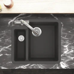 Clearwater Nova 1.5 Bowl Granite Composite Inset/Undermount Kitchen Sink - 557 x 500mm