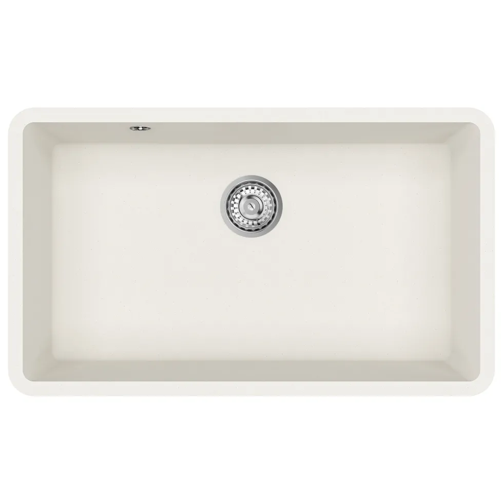 Clearwater Nova 1 Bowl Granite Composite Inset/Undermount Kitchen Sink - 810 x 480mm