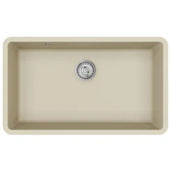 Clearwater Nova 1 Bowl Granite Composite Inset/Undermount Kitchen Sink - 810 x 480mm