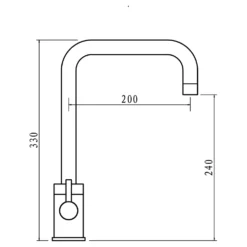 Clearwater Savita WRAS Approved Twin Lever Mono Kitchen Mixer with 'Twist & Spray' Spout