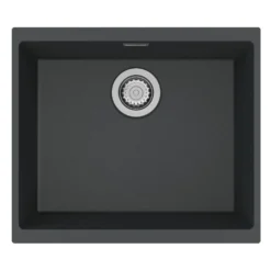 Clearwater Siena 1 Bowl Granite Composite Inset or Undermount Kitchen Sink & Waste - 530 x 460mm