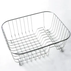 Clearwater Stainless Steel Wire Basket with Plate Rack for Ocean 3 Sink