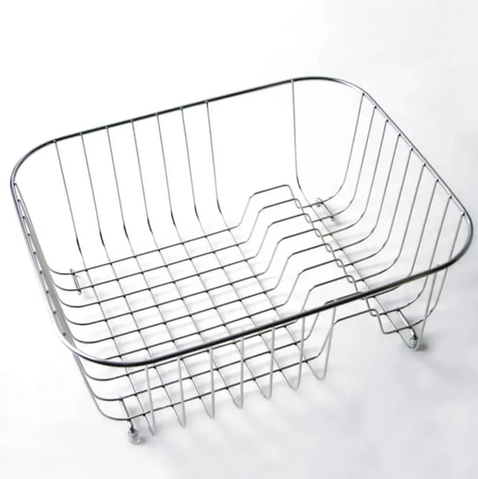 Clearwater Stainless Steel Wire Basket with Plate Rack for Ocean 3 Sink