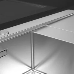 Clearwater Xeron 86 Single Bowl Brushed Stainless Steel Sink & Waste - 860 x 520mm