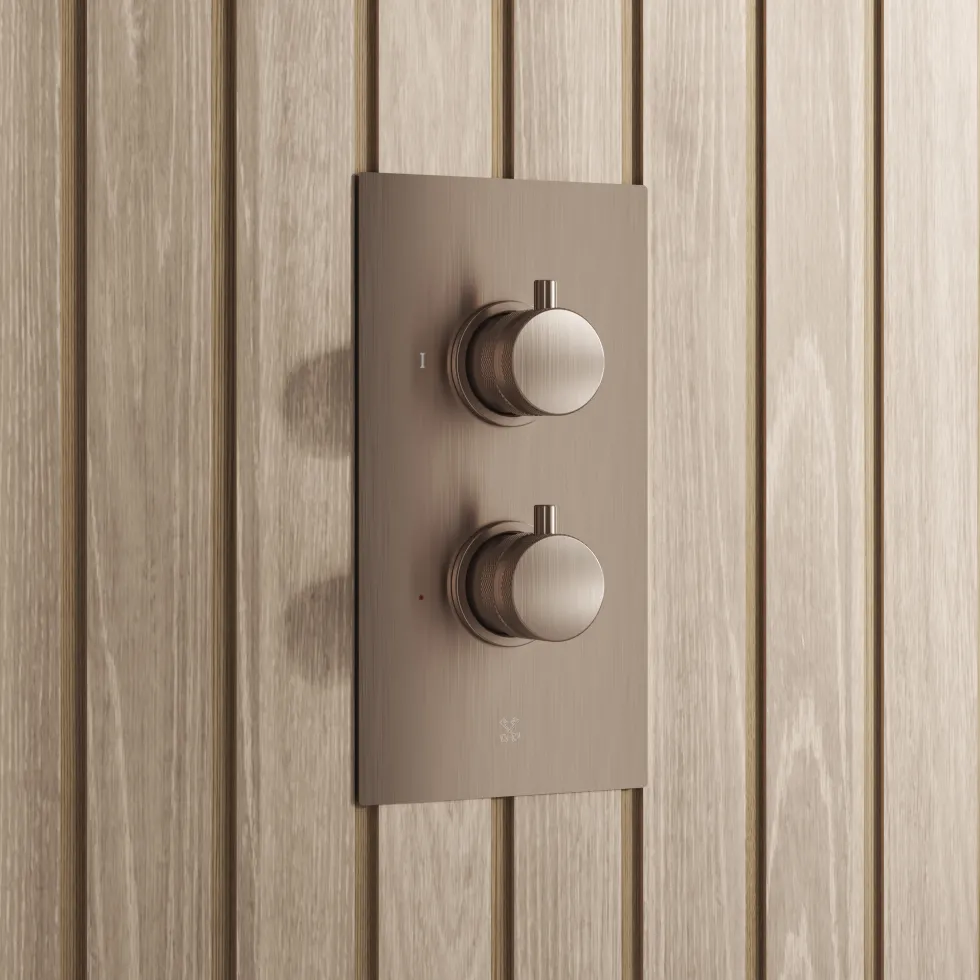 Core Concealed Thermostatic Valve, Fixed Head & Shower Handset Kit