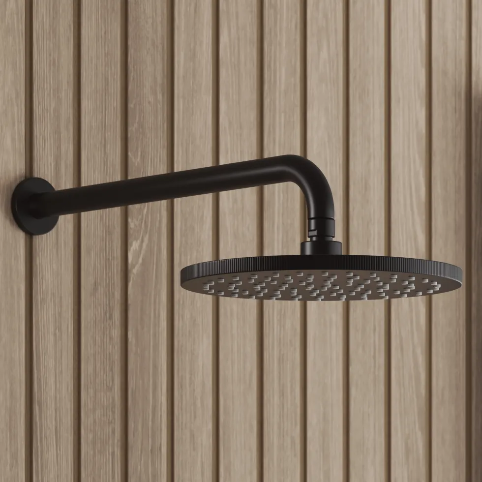 Core Concealed Thermostatic Valve, Fixed Head & Shower Rail Kit
