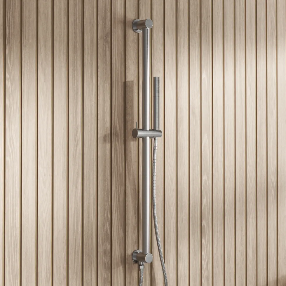 Core Concealed Thermostatic Valve, Fixed Head & Shower Rail Kit
