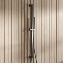 Core Concealed Thermostatic Valve, Fixed Head & Shower Rail Kit