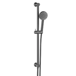 Core Fluted Slide Rail Shower Kit, Shower Handset & Hose with Integrated Elbow