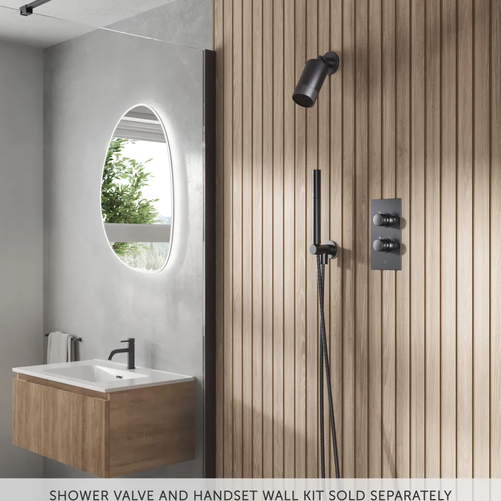Core Fluted Spotlight Shower Head