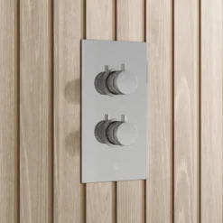 Core 1 Outlet Concealed Shower Valve & Slide Rail Kit with Fluted Handset