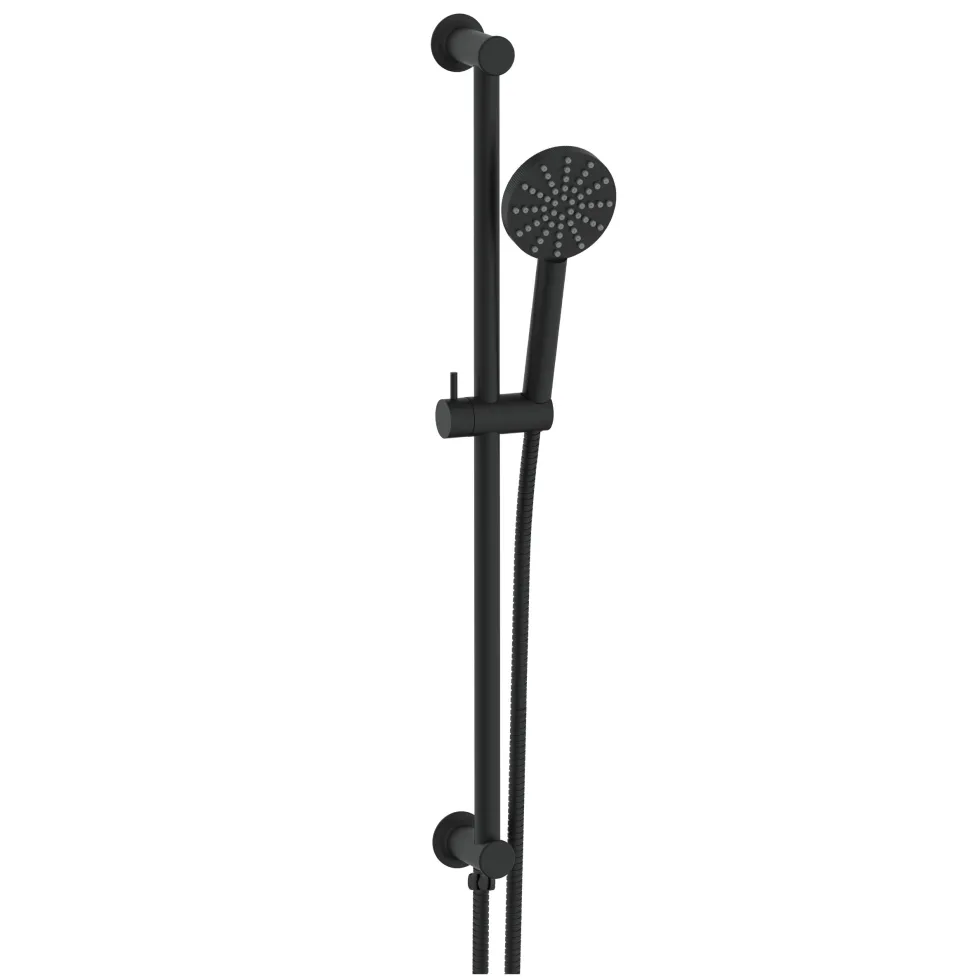 Core 1 Outlet Concealed Shower Valve & Slide Rail Kit with Fluted Handset
