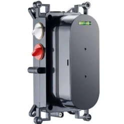 Core 1 Outlet Concealed Shower Valve & Slide Rail Kit with Fluted Handset