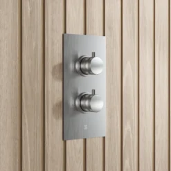 Core 1 Outlet Concealed Shower Valve & Slide Rail Kit with Fluted Handset