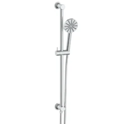 Core 1 Outlet Concealed Shower Valve & Slide Rail Kit with Fluted Handset