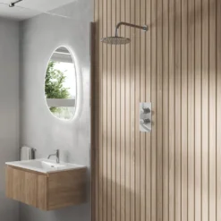 Core 1 Outlet Concealed Shower Valve & Wall Mounted Fixed Shower Head