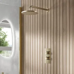 Core 1 Outlet Concealed Shower Valve & Wall Mounted Fixed Shower Head