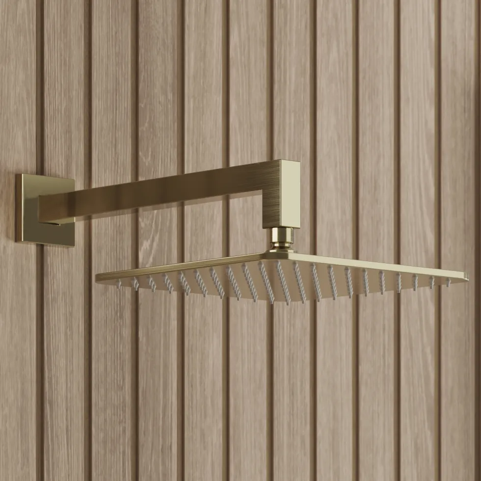 Core 1 Outlet Concealed Valve & Fixed Wall Mounted Square Shower Head
