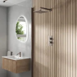 Core 1 Outlet Concealed Valve & Fixed Wall Mounted Square Shower Head