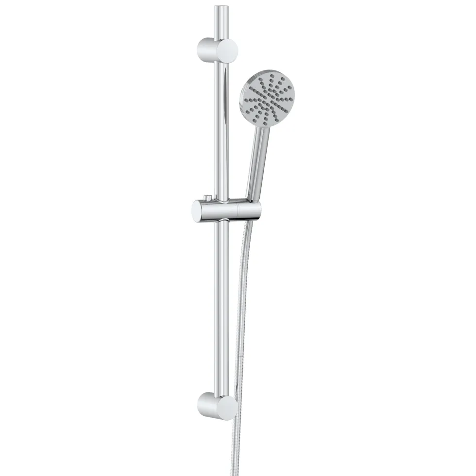 Core 2 Outlet Wall Mounted Bath Shower Mixer with Slide Rail Kit