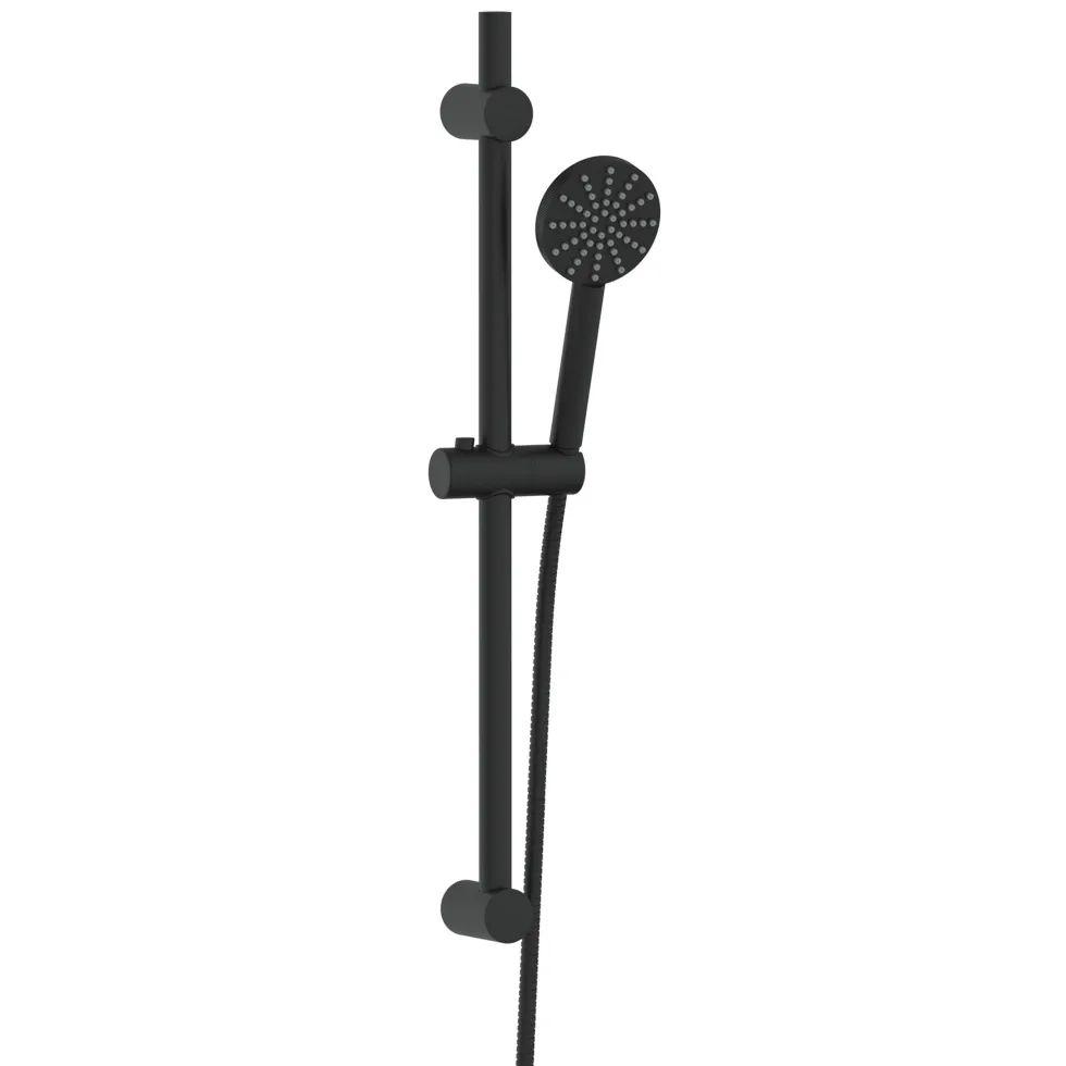 Core 2 Outlet Wall Mounted Bath Shower Mixer with Slide Rail Kit