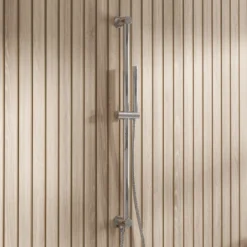 Core Shower Package with 3 Outlet Concealed Valve, Fixed Shower Head, Slide Rail Kit & Overflow Bath Filler