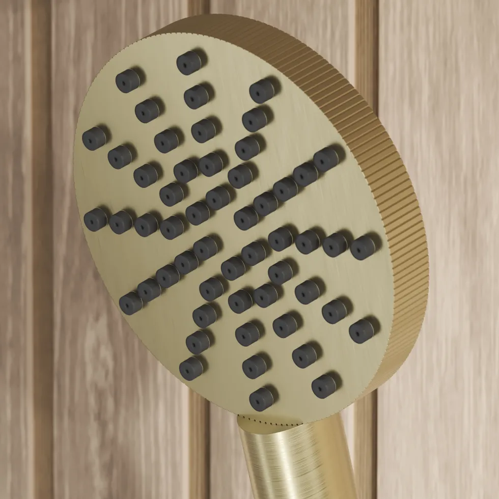 Core Shower Package with 2 Outlet Concealed Valve, Shower Head & Fluted Handset Slide Rail Kit