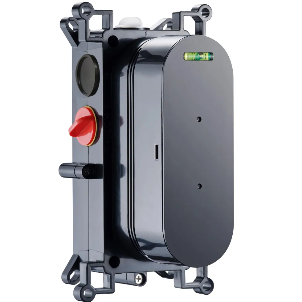 Core Shower Package with 2 Outlet Concealed Valve with Wall Mounted Fluted Spotlight Shower Head & Shower Wall Kit