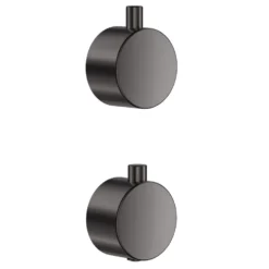 Core Shower Package with 2 Outlet Concealed Valve with Wall Mounted Fluted Spotlight Shower Head & Shower Wall Kit