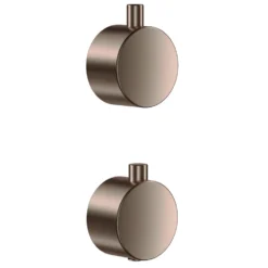 Core Shower Package with 2 Outlet Concealed Valve with Wall Mounted Fluted Spotlight Shower Head & Shower Wall Kit