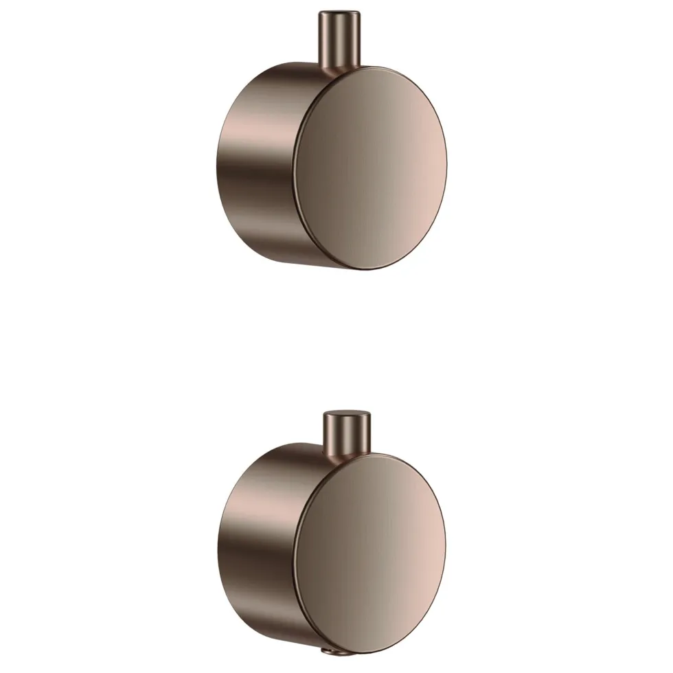 Core Shower Package with 2 Outlet Concealed Valve with Wall Mounted Fluted Spotlight Shower Head & Shower Wall Kit