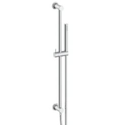 Core Shower Package with 2 Outlet Manual Valve, Fixed Wall Mounted Shower Head & Microphone Handset Slide Rail Kit