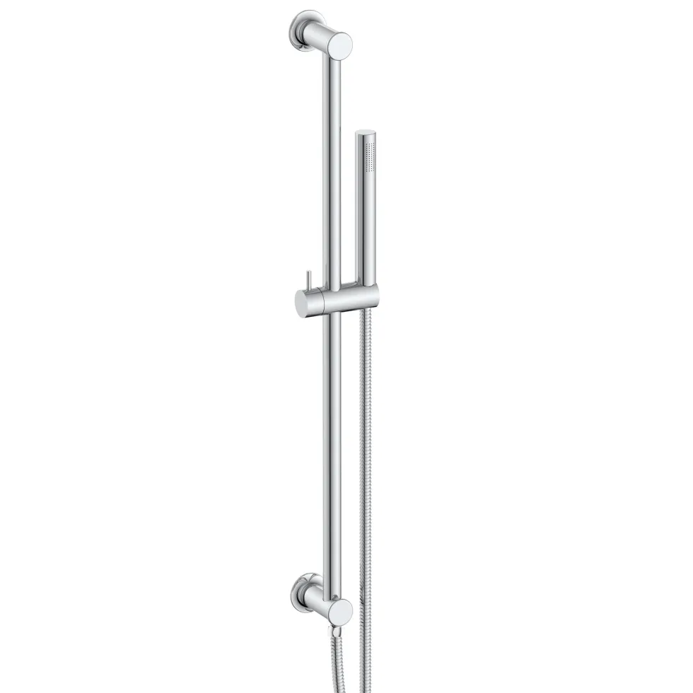 Core Shower Package with 2 Outlet Manual Valve, Fixed Wall Mounted Shower Head & Microphone Handset Slide Rail Kit
